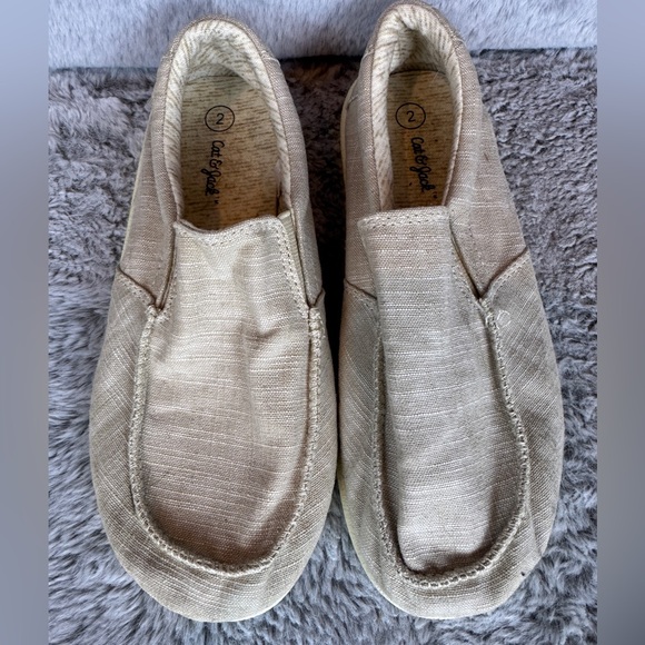 Other - Cat & Jack Casual Beige Slip-On Loafers- Sz 2